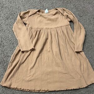 Kate Quinn Tan Long Sleeve Dress